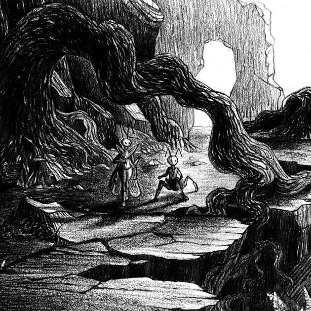 graphite noir & blanc